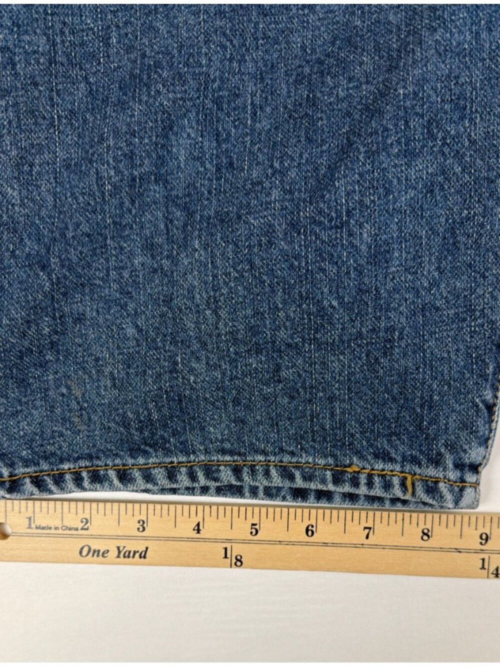 Levi's Men's 31 505 Straight Fit Denim Jean Shorts Blue Retro Cotton - Picture 6 of 7
